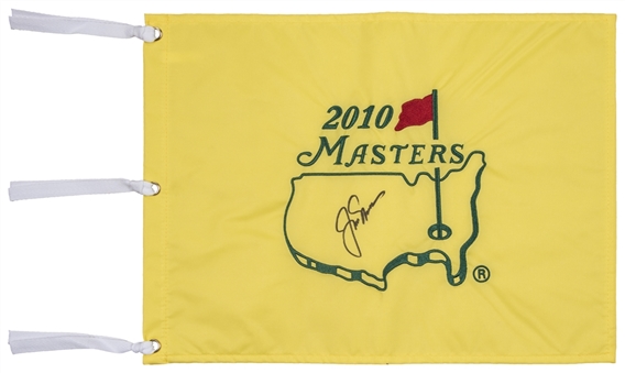 2010 Jack Nicklaus Signed Masters Flag (Beckett)